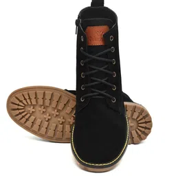 warnex Zelt High quality Italian suede leather side zip casual Boots For Men image 3