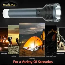 zeno volt Long Range Led 2 in 1 Long Distance Torch Up to 1 Km high power & Back Light Torch image 4