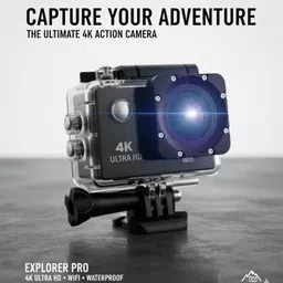 clevon Premium Water Resistance Vlogging Helmet Camera 4k Sports and Action Camera-image-26