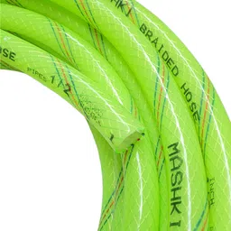 mashki 30 Meter (100 Feet) 3-Layered Braided Water Hose Pipe with Spray Gun,Accessories Spray Gun image 2
