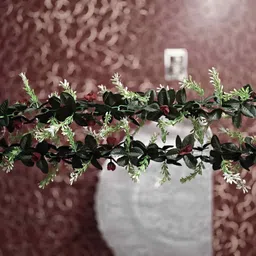 dynamic retail global Artificial Hanging Flowers Plant Vine & Creepers Wall Hanging Home Decor MD585 Multicolor Rose Artificial Flower image 3