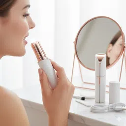 Online mega mart Compact Flawless USB Facial Hair Remover – On-the-Go Beauty Cordless Epilator-picture-24