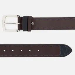 allen solly Men Brown Genuine Leather Belt image 4