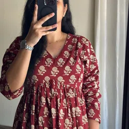 intizer Women Geometric Print Viscose Rayon Anarkali Kurta-picture-15