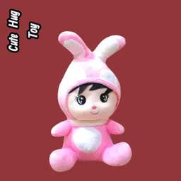 Rabbit Cute Hug Toy | Fluffy Soft Rabbit Plush for Kids - 32 cm-image-23