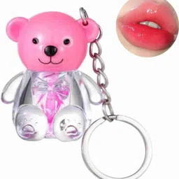 a perfect edge White Teddy Bear Keychain Lipstick Long Lasting, Non-Sticky and Non-Drying-picture-16