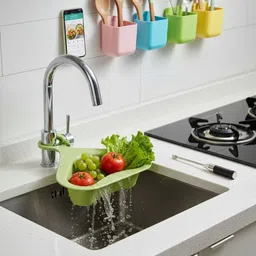 vanstraders Sink Basket Charging Holder Lighter Pack Plastic, Steel Fruit & Vegetable Basket-picture-27