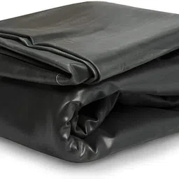 dewan sons Rubber Heavy Sheet Black (25 ft x 10 ft) 500 GSM Tent - For Fish Pond Liner Garden Pools HDPE Membrane Reinforced image 1