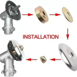 gt shakti Gear Head for Brush Cutter 28mm/9T Shaft Grass Cutter/Trimmer/Weeder Replacement Cordless Grass Trimmer image 2