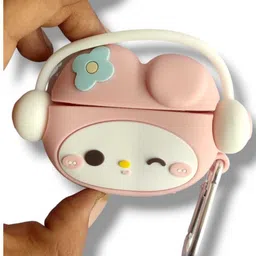 YSTIFYRA Silicone Press Stud Earbuds Case For New Release Apple Airpods Pro 3rd Generation (2025) Model with Carabiner image 1