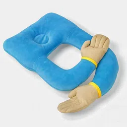 progrin Cotton Baby Pillow Pack of 1 Solid Hugging Pillow, Soft Cuddle Cushion with Hand Design, Cute Toy for Gifting image 2