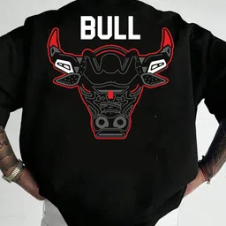 smosh Men Printed Round Neck Cotton Blend Black T-Shirt image 1