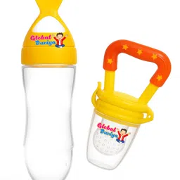 global duniya Newborn Feeding Combo – Soft Spoon & Fruit Nibbler Feeder-picture-11