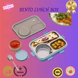 moira international Lunch Box for Kids Compartment Insulated Stainless Steel Tiffin Box for KID_L95 3 Containers Lunch Box-picture-30