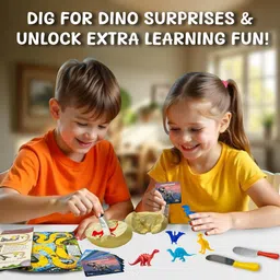 hotkei Dinosaur Egg Toys Digging Kit Board Games Set Birthday Gift for Kids Boys Girls image 2