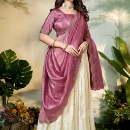 payu Embroidered Semi Stitched Lehenga Choli image 4