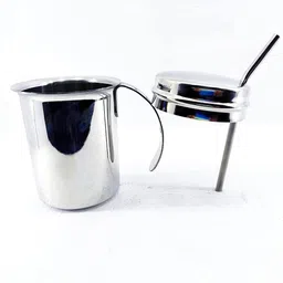 pappa Leak Proof Stainless Steel Baby Milk Bottle - 200 ml image 2