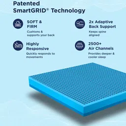 the sleep company Luxe Pro SnowTec Smart 10 Inch Latex King Size Mattress With Grid Layer image 2