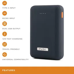 urbn 10000 mAh 12 W Ultra Compact Pocket Size Power Bank image 3