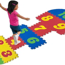 desi toys Hopscotch Game Play Mat Anti-skid Interlocking Eva Foam Indoor & Outdoor Game image 4