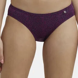 jockey Pack of 3 1410 Medium Coverage Super Combed Cotton Women Bikini Multicolor Panty image 3