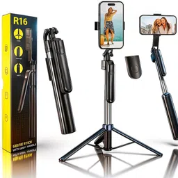 Nextronomy R16 Mini Foldable Selfie Stick Tripod for Travel, Vlogs, and Photos Tripod-image-1