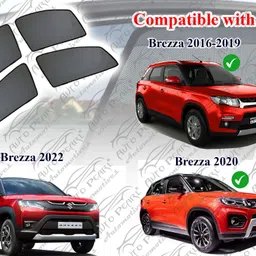 auto pearl Side Window Sun Shade For Maruti Suzuki Brezza image 2