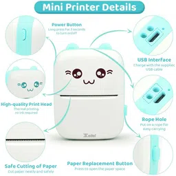 Esta Portable Inkless Printing for Notes, Labels, DIY,Android/iOS Compatible THERMAL PRINTER image 2