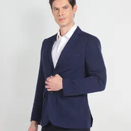 arrow Men Solid Single Breasted Formal Blazer image 4