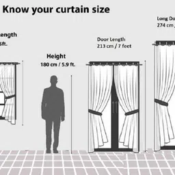 bella true 213 cm (7 ft) Door Polyester Semi Transparent Curtain Single Curtain image 3