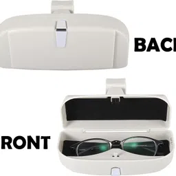 ayw Universal Multiuse Beige New Style Sunglass Holder For Car-151 White Car Sunglass Clip Holder image 5