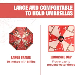 citizen Spiderman Printed Auto Open 8 Aluminium Ribs UV Coated Windproof Umbrella image 5