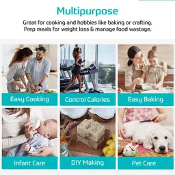 beatXP NeoChef Digital Weight Machine for Home Kitchen |4 Measurement Units | Weighing Scale image 5