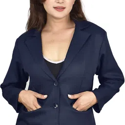 trendarc Women Solid Single Breasted Casual Blazer-picture-14