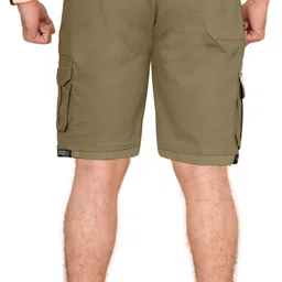 vasudi Solid Men Black Cargo Shorts image 2