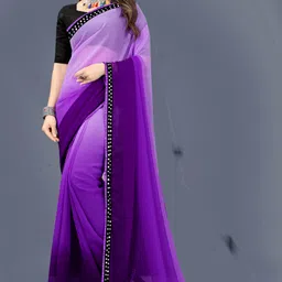 prihal art Unstitched Georgette Blouse Material Embellished-picture-11
