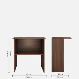 crystal furnitech Jasper Foldable Study Table in Dark Acacia Finish image 3