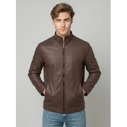 amaira ethnic wear Men Solid Biker/Riding Jacket-picture-11