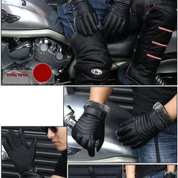 frackson Self Design, Solid Winter Men Gloves image 5