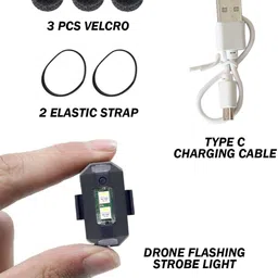 fabtec Drone Signal Warning Light for Car/Bike/Bicycle Bike Helmet with Led Light Car Fancy Lights image 2