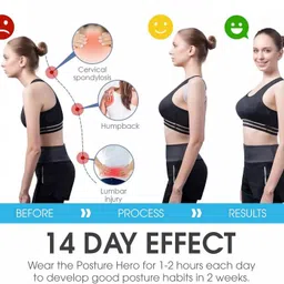 fedora empire Posture Corrector Therapy Shoulder Belt for Lower and Upper Back Pain Relief Posture Corrector image 2