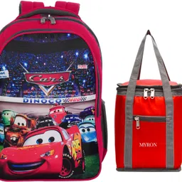 myron Car 1st/2nd/3rd/4th & 5th Class School Bag + Lunch Bag Combo for Boys & Girls Waterproof School Bag-picture-17