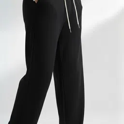 dockstreet Men Solid Black Track Pants-picture-33