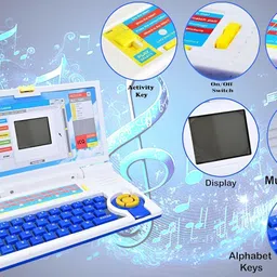 countrylink Educational Laptop Computer Toy with Mouse for Kids above 3 Year 20 Fun Activity image 2