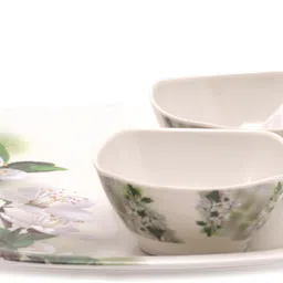 bataniya Pack of 24 Melamin 24 piece dinner set Dinner Set image 2