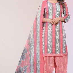 rajnandini Cotton Blend Printed Readymade Salwar Suit Ready to Wear Printed Kurta, Patiala & Dupatta Set-picture-20