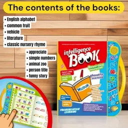 tera13 Intelligence Book Learn English Letters, Words Learning Sound Book Education Toy image 3