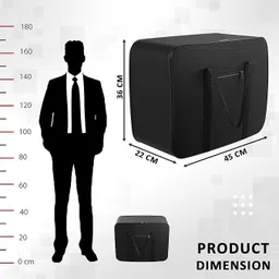 DDLIGHT Underbed Storage Bag, Lightweight, Foldable & Zipper Bag Poly-canvas, Polyester, Jersey Cotton Laundry Bag image 2