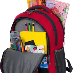 myron Car 1st/2nd/3rd/4th & 5th Class School Bag + Lunch Bag Combo for Boys & Girls Waterproof School Bag image 4