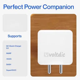 voltdic Wall Charger Accessory Combo for Oppo F17, Oppo F15, Oppo Reno, 30W 5V/6A, (For VOOC/Supervooc Device) image 4